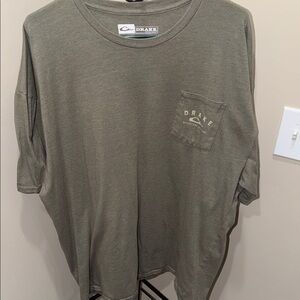 Drake Olive Casual Tee with Logo
